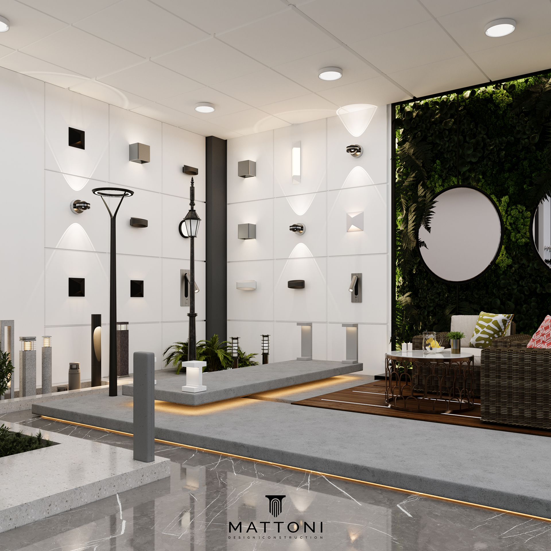 lighting showroom