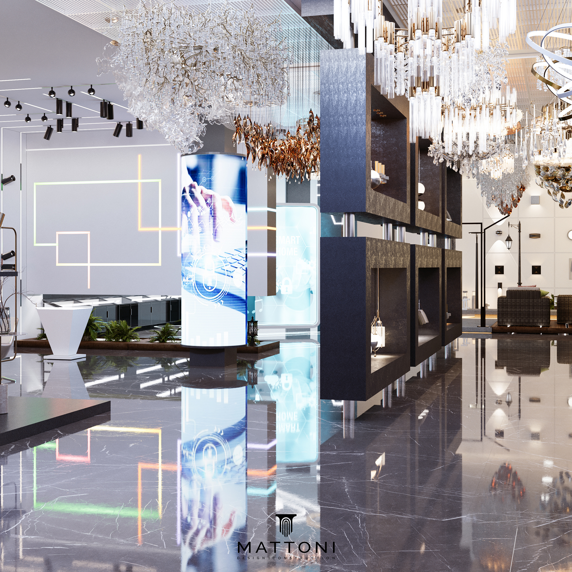 lighting showroom