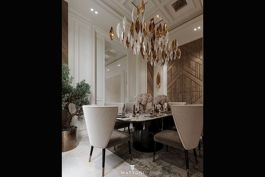 luxurious dining room
