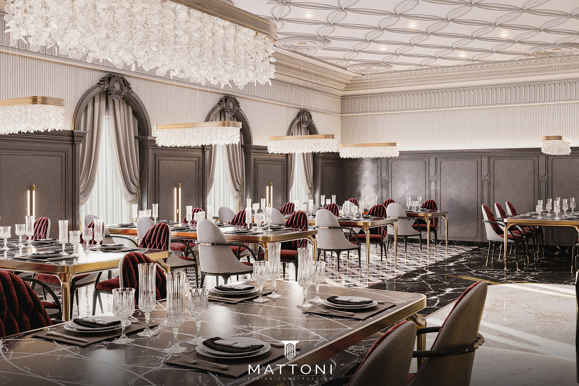 luxury dining hall design