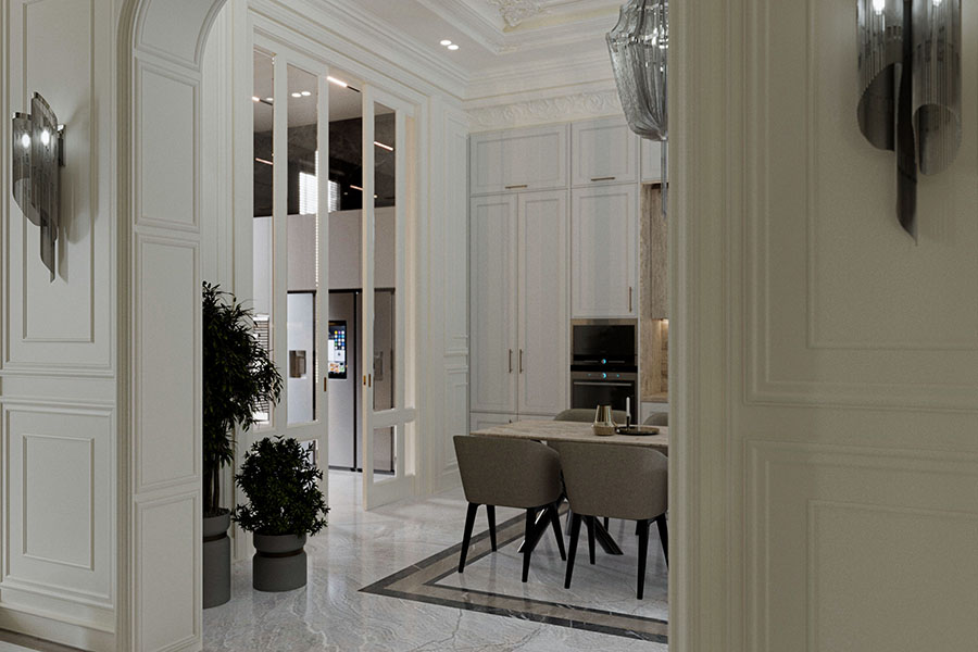 modern dining & kitchen