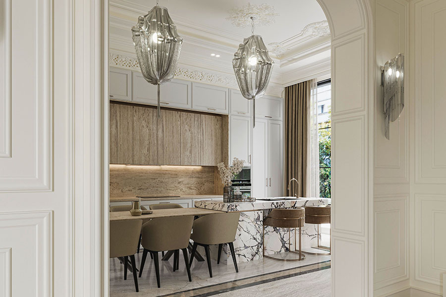 modern dining & kitchen