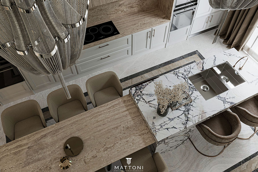 modern dining & kitchen