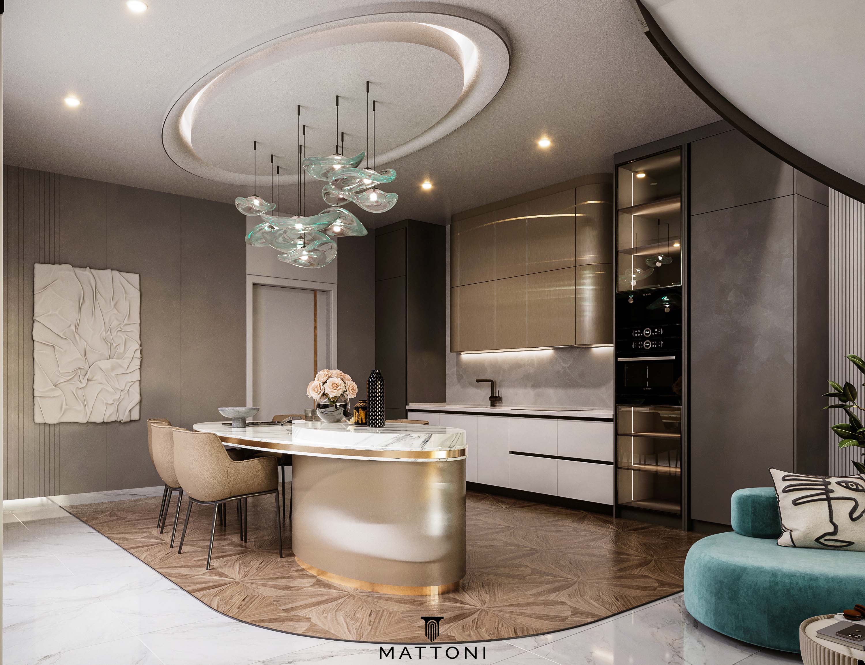 luxurious dining room